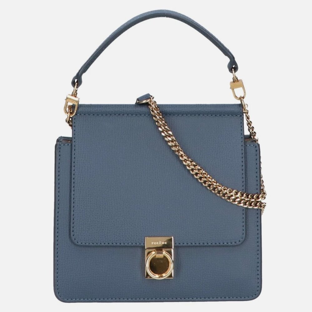 Polene Numéro Sept Mini - Textured Midnight blue